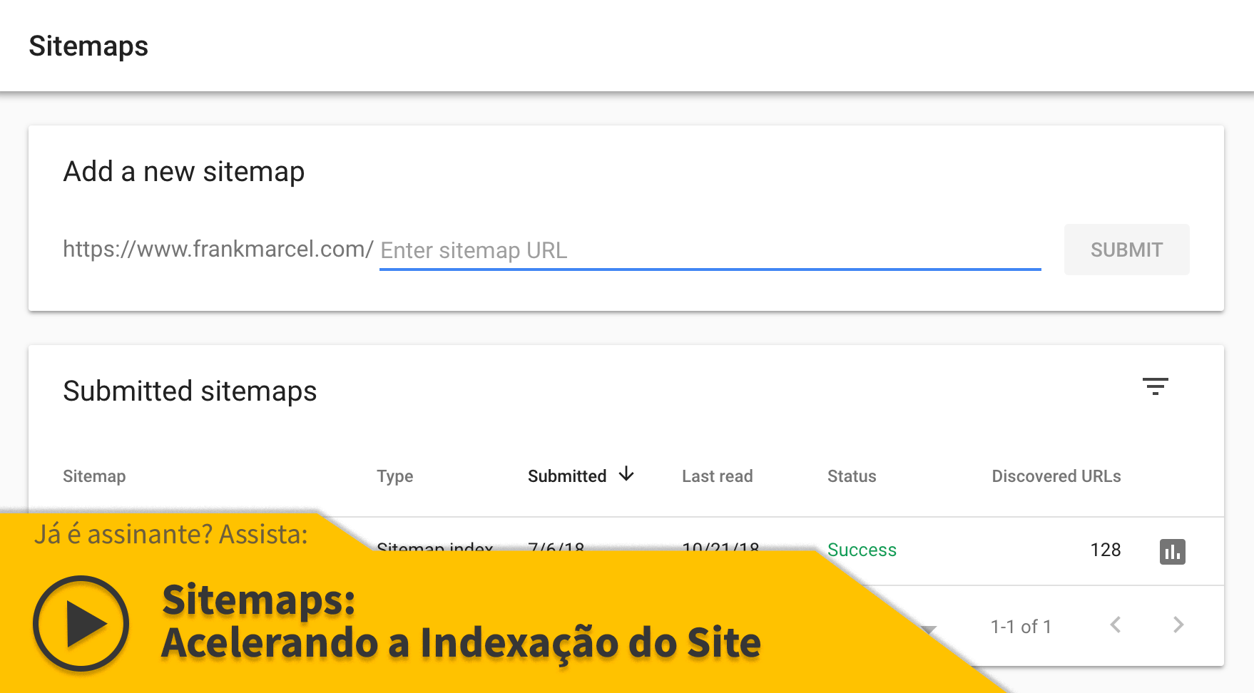 Google Search Console: Sitemaps