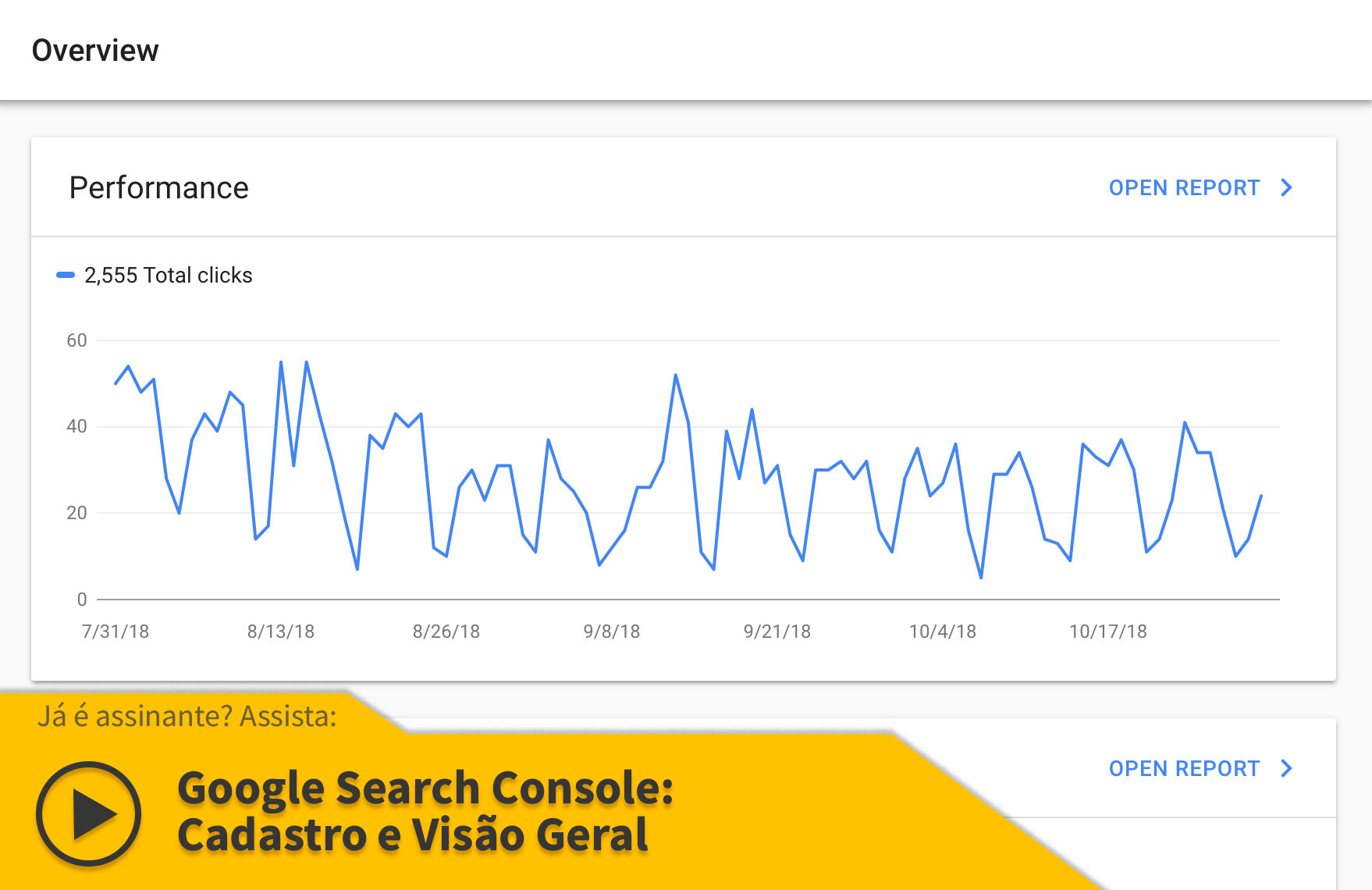 Google Search Console: Visão Geral