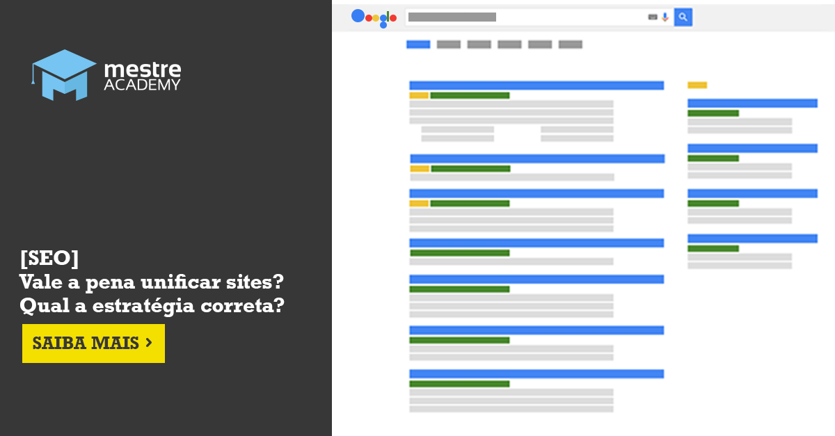 SEO: Vale a pena unificar sites?